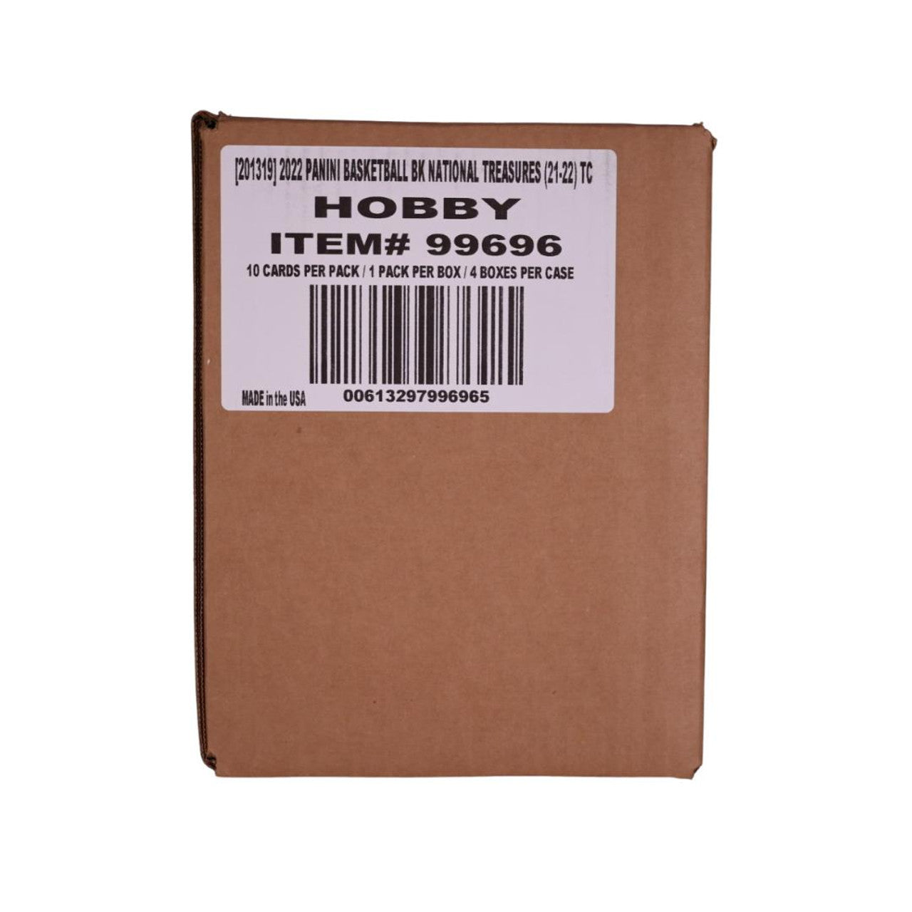 2021-22 Panini National Treasures Basketball Hobby Case (4 Boxes)